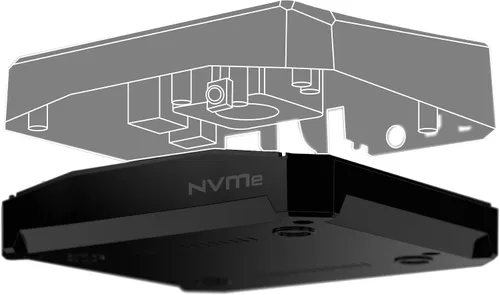 Vista 4 de Argon ONE M.2 NVMe - Placa de expansión para Raspberry Pi 4 – ONE V2 solamente