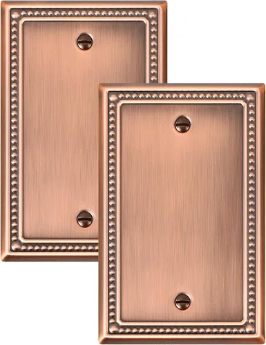 Vista 60 de Paquete de 2 cubiertas de placa de interruptor de luz de doble palanca, cubiertas decorativas de placa de doble interruptor Pearls, placa de pared