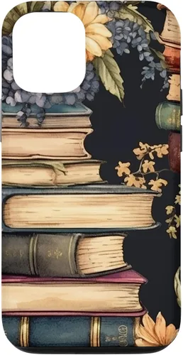 Vista 26 de Funda para iPhone 16 Vintage Floral Book Lover