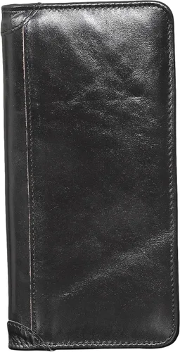 Vista 3 de Yeeasy billetera plegable grande, cuero auténtico, clásico, para hombre