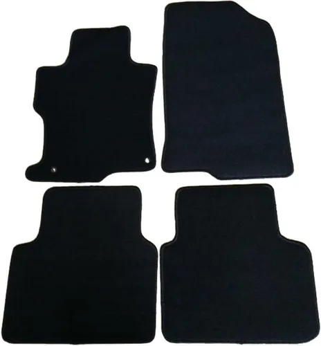 Vista 13 de Alfombrilla de piso compatible con Honda Accord Sedan 2008-2012 de 4 puertas únicamente, alfombras de nylon beige delanteras y traseras de 4 piezas