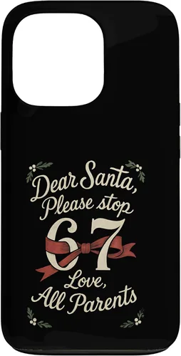 Vista 10 de Dear Santa 67 Funny Christmas Six Seven 6-7 Parents Case for iPhone XR