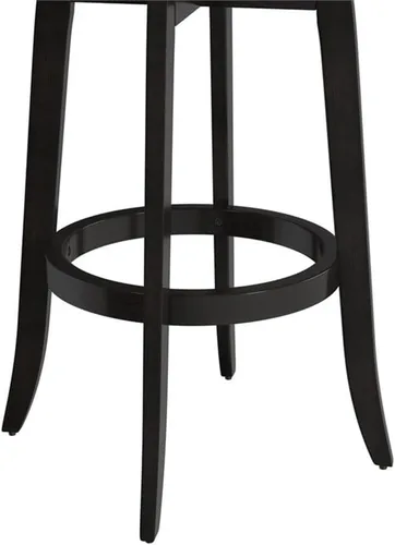 Vista 10 de Hillsdale Savana Taburete de cocina de madera, 29.5 pulgadas de alto, negro
