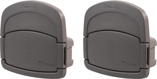 Vista 10 de Suncast DHH150 Deluxe Hangout, compartimiento cerrado para almacenar manguera de jardín, 150 pies de capacidad, color gris pardo