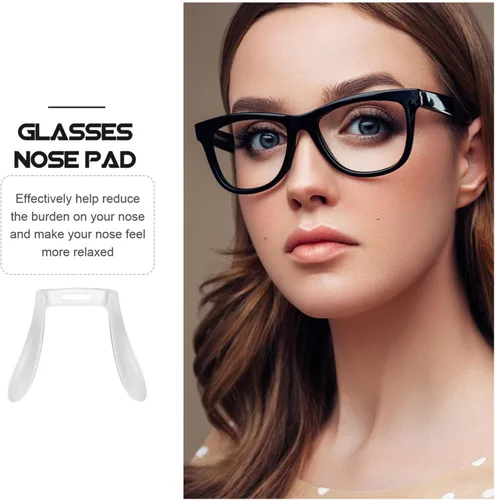 Vista 3 de GLEAVI 3Pcs Replaceable Glasses Nose Pads Comfortable Non-Slip Eyeglass Nose Cushions for Sunglasses and Optical Frames 0.90X0.86X0.31In