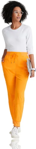 Vista 4 de Barco One Pantalón deportivo, pantalón quirúrgico de altura media, con tejido elástico de 4 vías y 3 bolsillos, para mujer