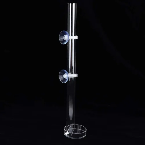 Vista 5 de Juego de tubo de alimentación y plato de camarón, tubo de alimentación de camarones acrílico, cuencos para pecera, acuario, camarones, con 2