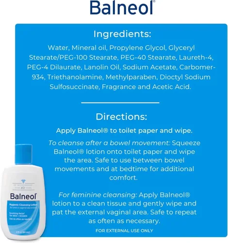 Vista 7 de Balneol Loción limpiadora higiénica 3 oz (paquete de 2)