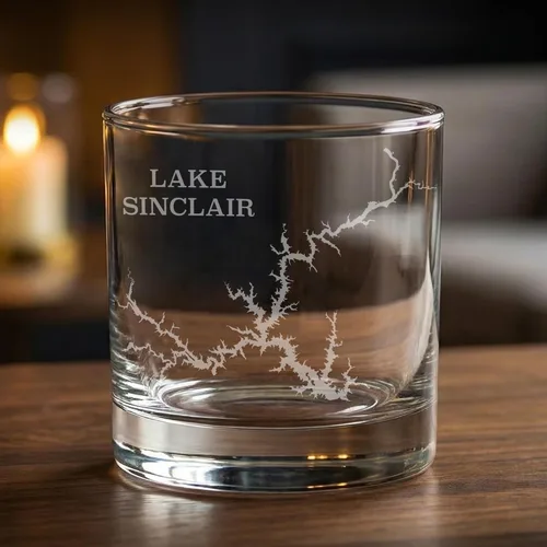 Vista 3 de Lake Sinclair - Juego de 2 vasos con grabado láser