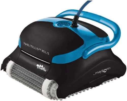 Vista 10 de Dolphin E10 - Aspiradora robótica automática para piscina, cepillo de limpieza activo, acceso a filtros de carga superior, ideal para piscinas sobre