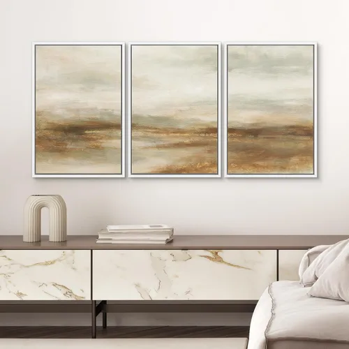 Vista 183 de SIGNWIN Lienzo enmarcado para pared, juego de arte de collage de hojas transparentes en blanco y negro, ilustraciones de naturaleza silvestre, arte