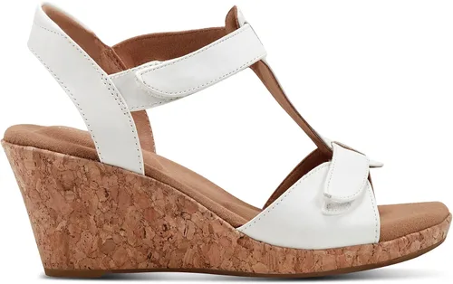 Vista 5 de Rockport Sandalia Blanca con correa en T para mujer