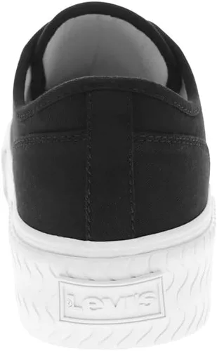 Vista 3 de Levi's Mdrn Lo - Zapatos deportivos de lona con textura y plataforma para mujer