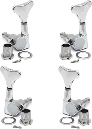 Vista 10 de MAXCHEER Afinadores de Guitarra y Bajo, Clavijas de Afinación de Guitarra Bajo, Clavijero Sellado de Relación, Repuesto de Cabezal de Máquina