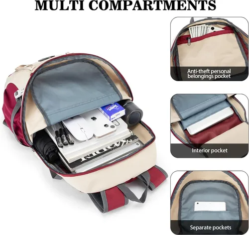 Vista 2 de BAGPARKK Mochila de senderismo, mochilas de viaje grandes de 35 litros para hombres y mujeres, resistente al agua, ultra ligera, plegable, plegable
