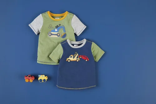 Vista 2 de Mud Pie Baby Boys Transportation Tee Shirt