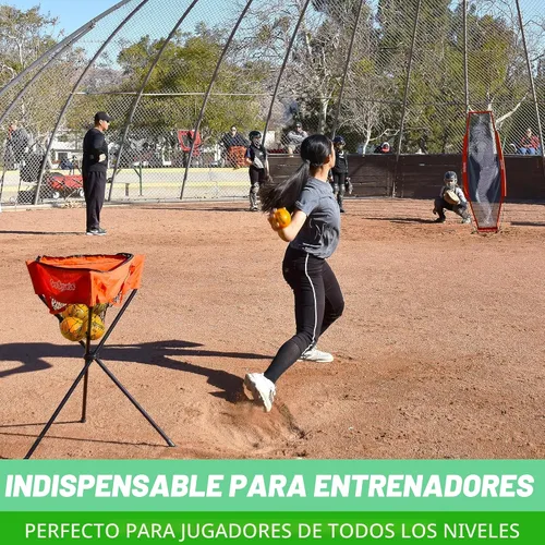 Vista 6 de GoSports Paquete de 6 bolas de softball de entrenamiento con peso de 3.82 pulgadas, entrenamiento de golpear y lanzar para todos los niveles