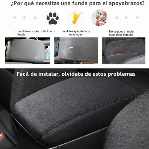 Vista 3 de Compatible con accesorios Mazda CX-5 2025 2024 2023 2022 2021 2020 2019 2018 2017 - Cubierta de consola central de coche, cubierta de reposabrazos