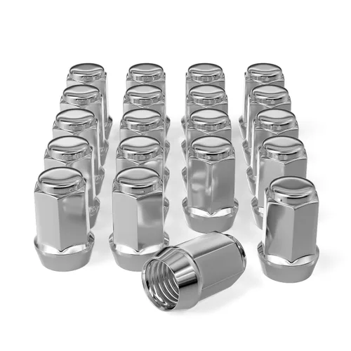 Vista 8 de 20 tuercas negras de 1/2-20 de 1.38 pulgadas, asiento cónico hexagonal, compatible con Bronco Mustang Cherokee Ranger Explorer Liberty YJ TJ KJ KK