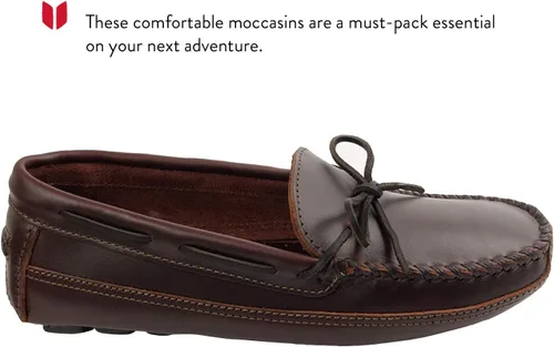 Vista 3 de Minnetonka Mocasín de piel de vaca doble para hombre