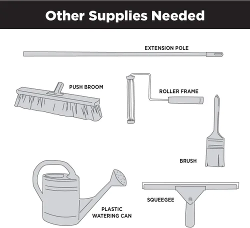 Vista 8 de Kit de piso para cochera de aspecto metálico de bala de plata Rust-Oleum RockSolid., Paquete de 1
