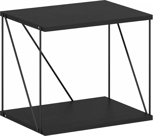 Vista 20 de Furinno Simplistic - Juego de 3 mesas auxiliares y mesa auxiliar, con marco de metal moderno de 2 niveles y 2 mesas auxiliares cuadradas, juego