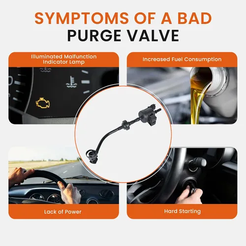 Vista 7 de Válvula de purga con recipiente de vapor, solenoide EVAP, válvula de purga compatible con Buick Encore Chevy Cruze Sonic Trax 2012-2021 con 1.4L L4