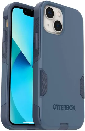 Vista 14 de OtterBox Funda para iPhone 13 (solamente) de la serie Commuter, color negro, delgada y resistente, apta para bolsillo, con protección de puerto