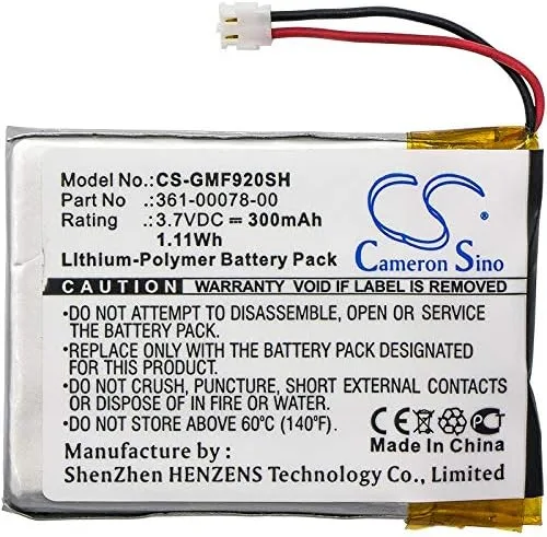 Vista 3 de Batería de 300 mAh / 1.11 Wh para Garmin Forerunner 920XT PN: Garmin 361-00078-00