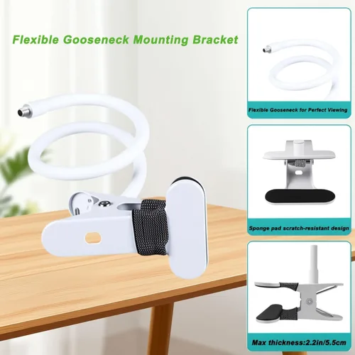 Vista 6 de Soporte para monitor de bebé Nanit Pro Smart Baby Monitor y Flex Stand Baby Monitor, HelloBaby HB6550/HB65/HB66/HB248/HB6351/HB40/HB6339, ANMEATE