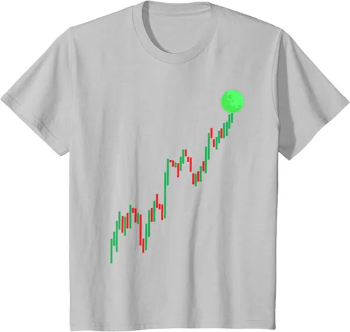Vista 13 de Cute Stock Trading Design for Men Women Stock Market Trader T-Shirt Asphalt Grey