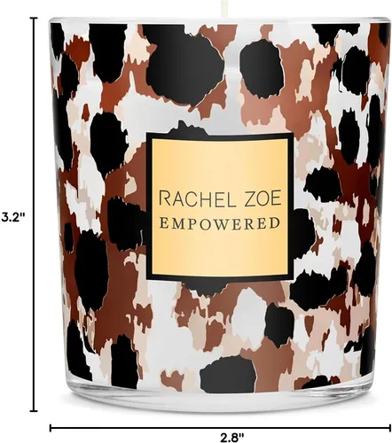 Vista 6 de Rachel Zoe Empowered Vela perfumada – Vela perfumada en tarro de vainilla – Vela en tarro de aceite de perfume de lujo con 45 horas de combustión