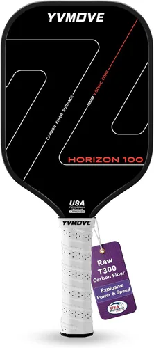 Vista 11 de YVmove 16mm 18K T800 Carbon Fiber Pickleball Paddle, USAPA Approved