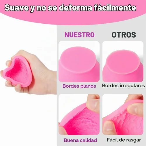 Vista 2 de Patelai Moldes de silicona con forma de bola de helado 3D para hornear