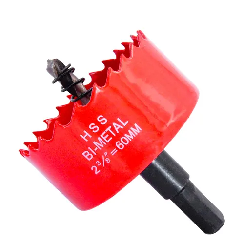 Vista 25 de Broca bimetálica para taladro, cortador de orificios HSS con eje para madera y metal