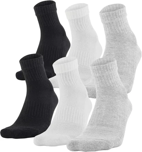 Vista 2 de Under Armour unisex-adult womens mens Training Cotton Quarter Socks, Multipairs