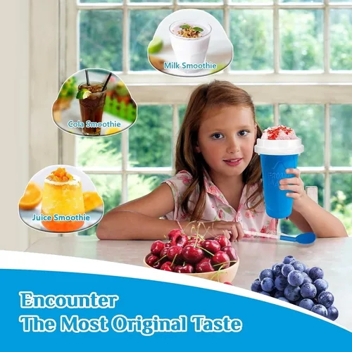 Vista 6 de Taza de granizado Slushie Maker Cup, Taza de granizado mágica congelada - ¡Crea deliciosos granizados en cualquier lugar con esta divertida y genial