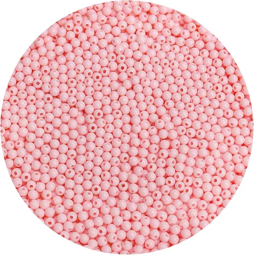 Vista 74 de BONNY BOXX 2000 piezas 4 mm cuentas redondas de acrílico de zafiro suave, bolas de plástico de chicle de burbujas, cuentas gruesas de bolas