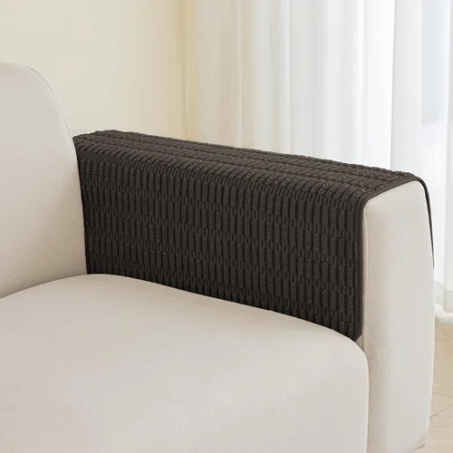 Vista 12 de Muamar Fundas para brazos de silla, fundas antideslizantes para brazos de sofá, fundas para reposabrazos de sofá, fundas para muebles, juego de 2