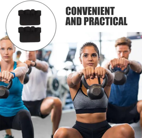 Vista 8 de Luxshiny Non-Slip Weightlifting Gloves with Palm Pads for Men and Women Breathable Pull Up Grips for Gym Training Wear-Resistant Fitness Hand