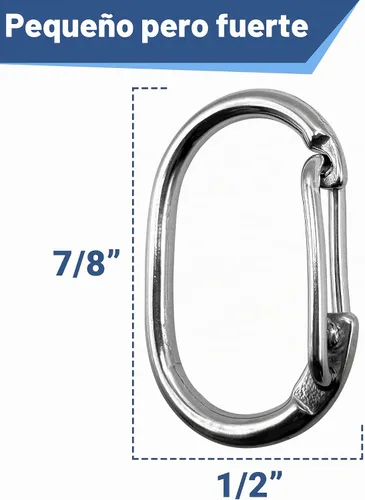 Vista 5 de Broche rápido con etiqueta de identificación de mascota – Acero inoxidable. Etiqueta de identificación duradera y resistente, conector para cierre