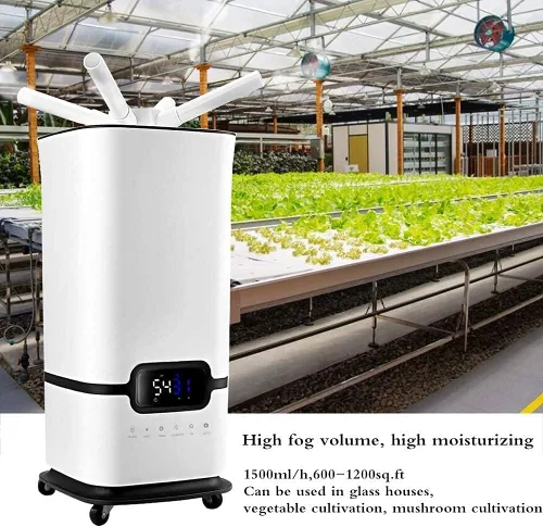 Vista 7 de JIAWANSHUN Humidificador industrial para plantas comerciales, llenado automático de agua, cobertura de 1200 pies cuadrados, salida de niebla de 50.7