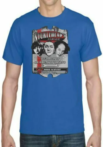 Vista 9 de KNUCKLEHEAD'S Garage - Camiseta para adulto DryBlend - Humornovedad de Three Stooges