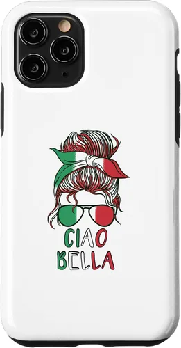 Vista 29 de Ciao Bella Italian Woman with Sunglasses Flag Italy Colors Case for iPhone 17