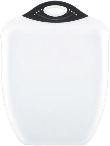 Vista 2 de Dexas Tablas de cortar Chop & Scoop - 11 x 15, 6.5 x 10.5 y 9.5 x 13 pulgadas, color blanco con mango negro