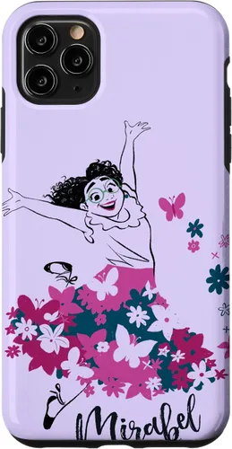 Vista 11 de Funda para iPhone 14 Disney Encanto Mirabel Madrigal Floral Lila Púrpura