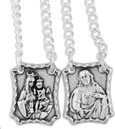 Vista 3 de Venerare Escapulario de metal Nuestra Señora del Monte Carmelo