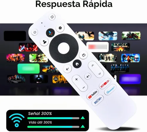 Vista 4 de ZWP Control remoto de voz de repuesto para Onn. TV 4K Streaming Box