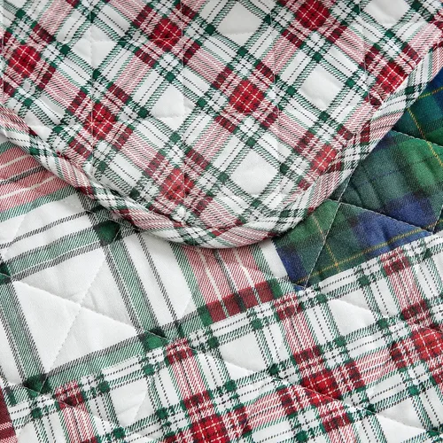 Vista 3 de Nautica - Juego de edredón individual, ropa de cama reversible de algodón con fundas a juego, juego de ropa de cama casual para todas las estaciones