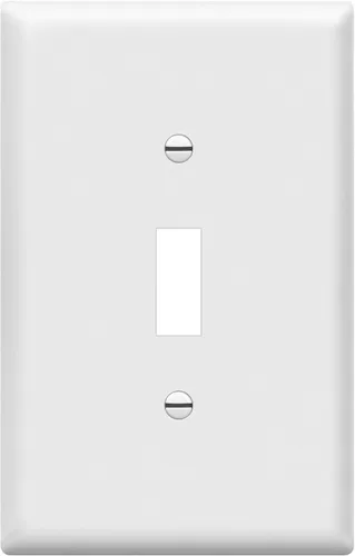 Vista 10 de ENERLITES - Placa de pared para interruptor de luz, acabado brillante, tamaño mediano, hueco para un interruptor de 4.88 x 3.11 pulgadas